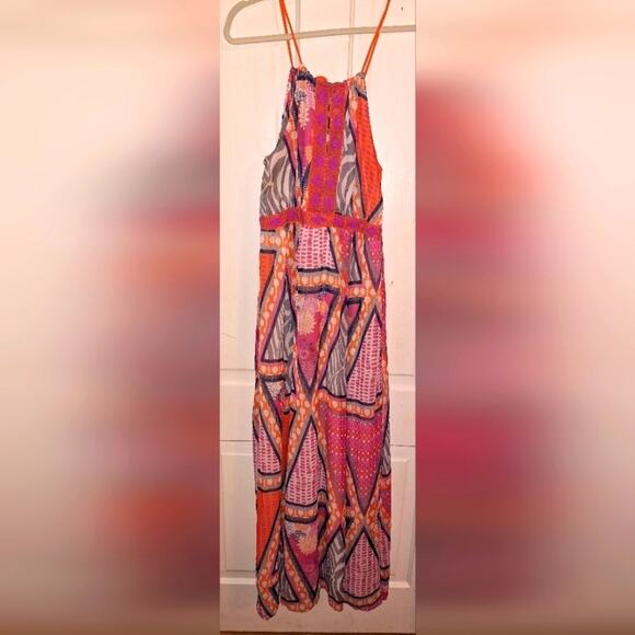 H&M Dresses & Skirts - H&M Women's Size 12 Maxi Dress Beaded Festival Boho‎ Colorful Feminine Flowy